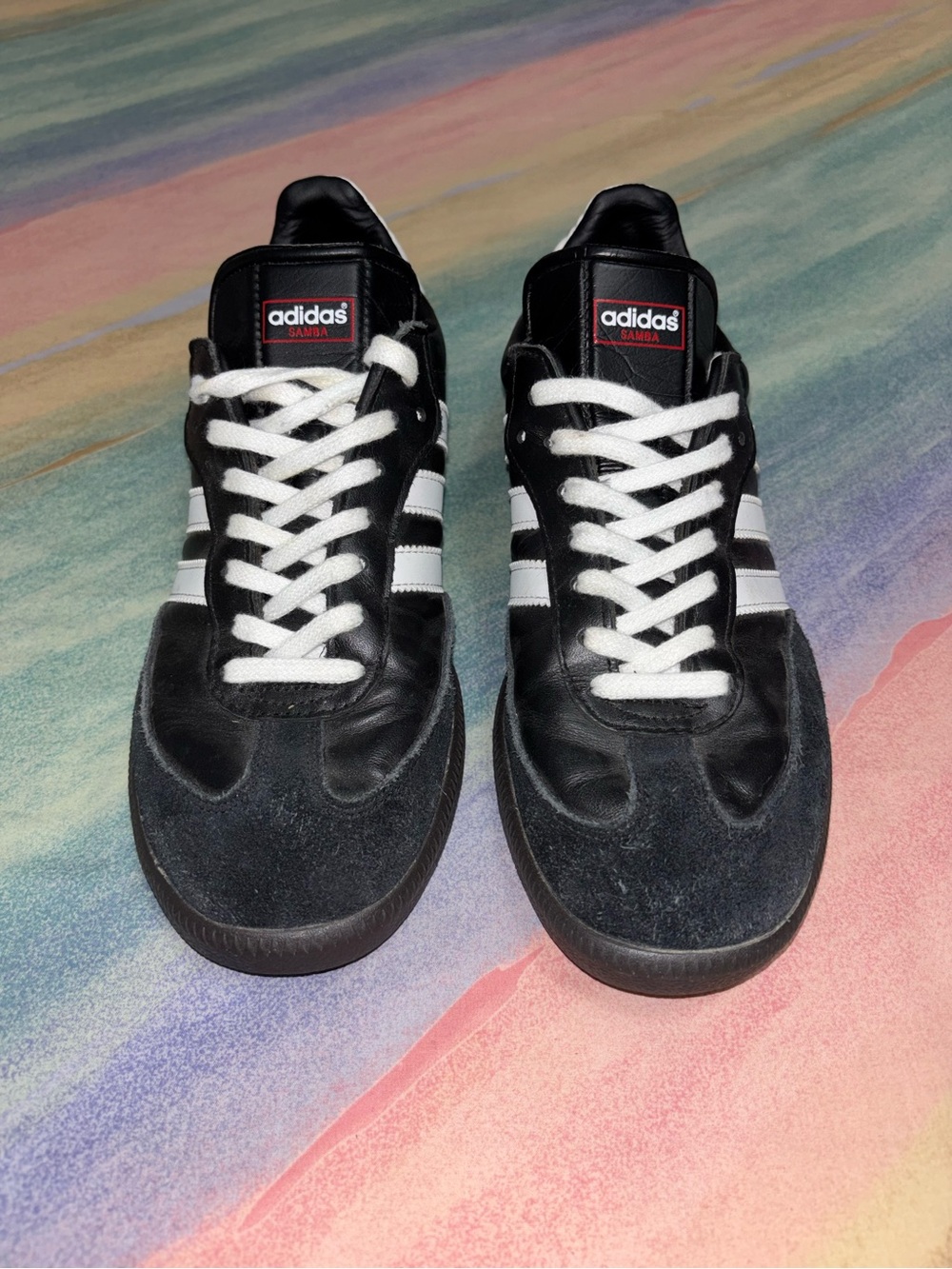 Adidas Samba OG Leather sneakers black white shoes men’s 8.5 / women’s 9.5 - Picture 3 of 9